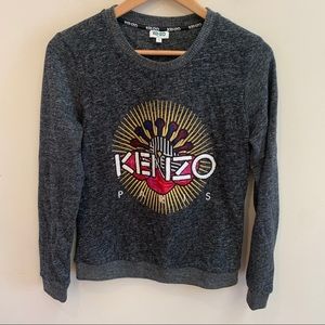 Kenzo Heather Gray Sweatshirt Small
